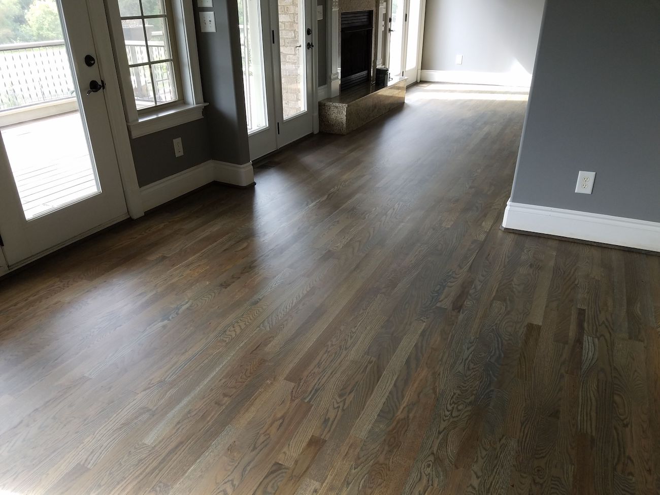 Ebonized Oak Prefinished Hardwood Flooring