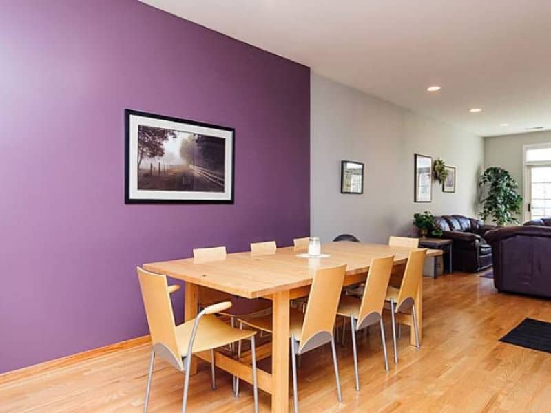 Bamboo Flooring with Purple Accent