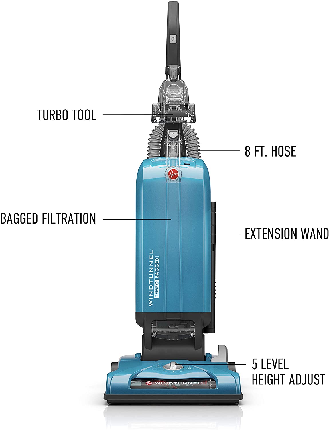 Hoover WindTunnel T-Series Tempo Bagged Upright Vacuum Cleaner