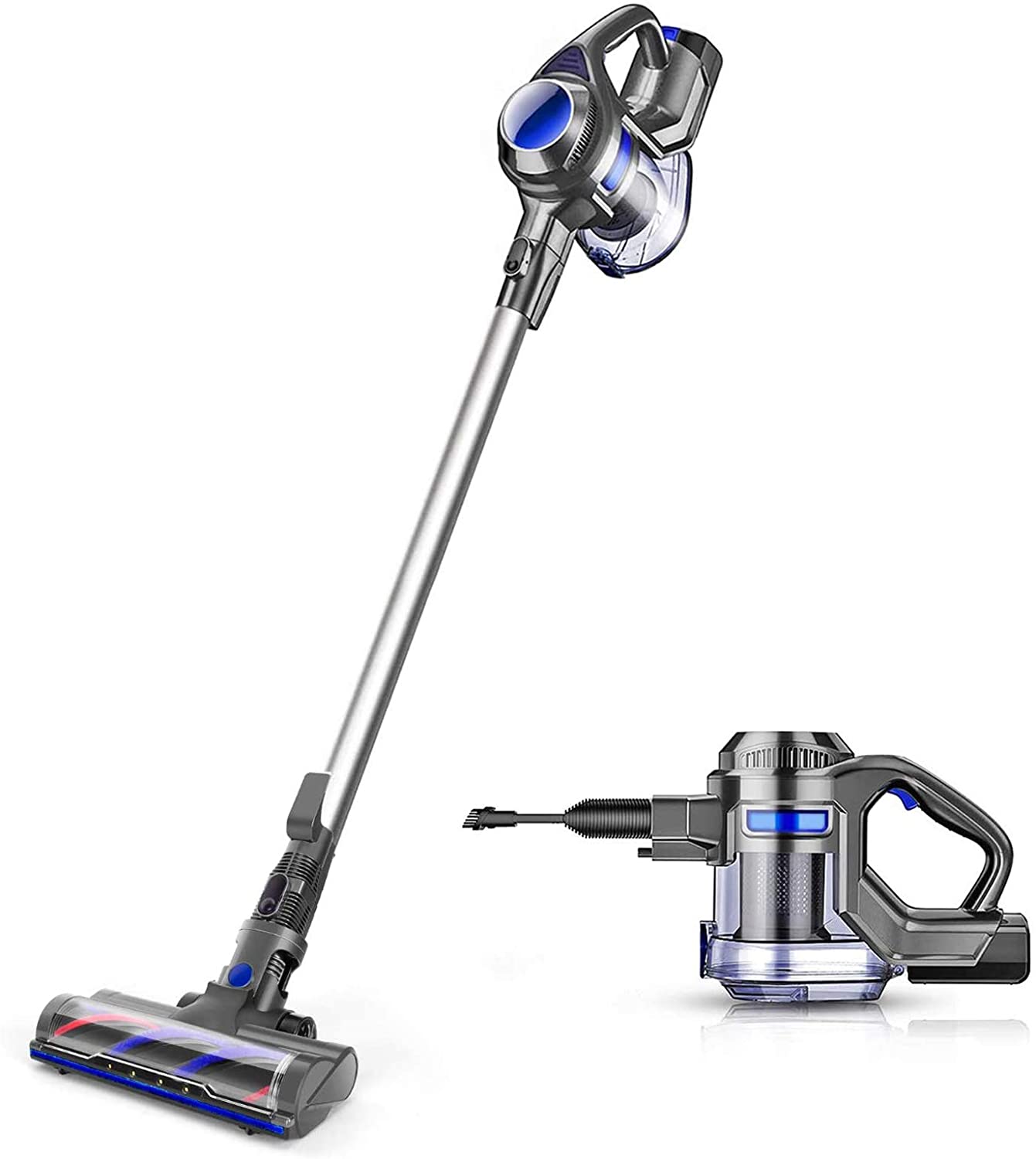 MOOSOO Cordless Vacuum 4 in 1 Powerful Suction Stick Handheld